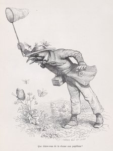 Co powiesz o polowaniu na motyle ze Scen z Prywatnego i Publicznego L..., ca. 1837-47.