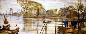 Rostock (akwarela na papierze) autorstwa Andrew Brown Donaldson