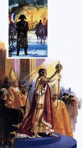 Scena koronacji i Napoleon autorstwa Andrew Howat