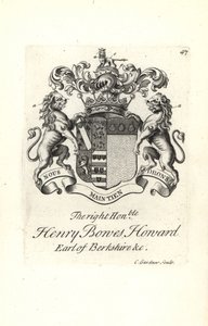Herb i herb prawa honorowego Henry Bowes Howard autorstwa Andrew Johnston