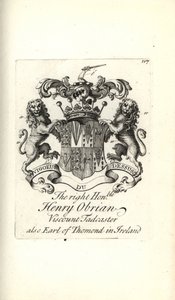 Herb i herb prawego honoru Henry O’Brien, wicehrabia Tadcaster, 8. hrabia Thomond w Irlandii autorstwa Andrew Johnston