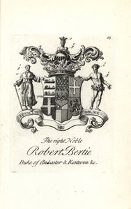 Herb i herb prawego szlachcica Roberta Bertie autorstwa Andrew Johnston
