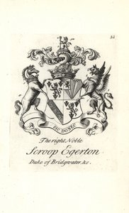 Herb i herb prawego szlachcica Scroop Egerton autorstwa Andrew Johnston