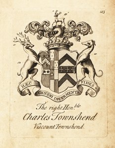 Herb Prawego Honoru Charles Townshend, 2. wicehrabia Townshend autorstwa Andrew Johnston