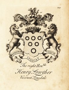 Herb Prawego Honorowego Henry Lowther, 3. wicehrabia Lonsdale (1694-1751) autorstwa Andrew Johnston