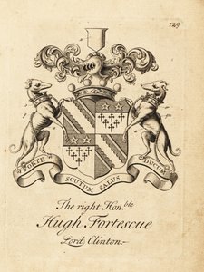 Herb Wielmożnego Hugh Fortescue autorstwa Andrew Johnston