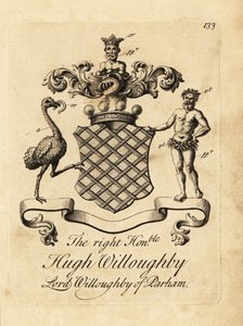 Herb szanownego Hugh Willoughby, Lord Willoughby z Parham autorstwa Andrew Johnston