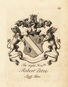 Herb szanownego Roberta Petre, Lord Petre, 8. baron Petre