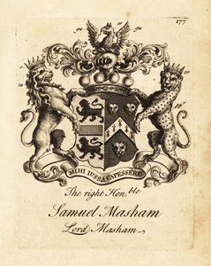Herb szanownego Samuela Masham, Lord Masham autorstwa Andrew Johnston