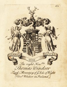 Herb szanowanego Thomasa Windsora, Lorda Mountjoy z Isle of Wight autorstwa Andrew Johnston