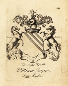 Herb Wielmożnego Williama Byrona, Lorda Byrona, 4. Barona Byrona (1670-1736)