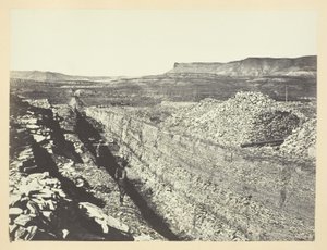 Burning Rock Cut, Green River Valley autorstwa Andrew Joseph Russell