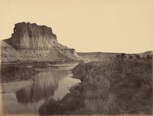 Płyta 24. Castle Rock, Green River Valley, 1869 (zdjęcie) autorstwa Andrew Joseph Russell