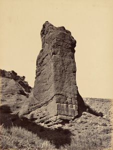 Płyta 31. Monument Rock, Mouth of Echo Canon, 1869 r. (zdjęcie) autorstwa Andrew Joseph Russell