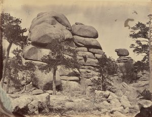 Płyta 3. Granite Rock, niedaleko Beaufort Station, 1869 r. (zdjęcie) autorstwa Andrew Joseph Russell