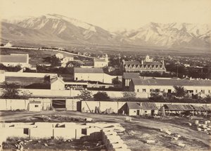 Płyta 45. Salt Lake City, z góry Tabernakulum, 1869 (zdjęcie) autorstwa Andrew Joseph Russell