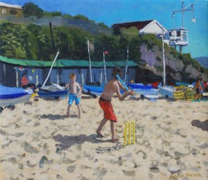 Świerszcz i żółte kikuty ,Abersoch autorstwa Andrew Macara