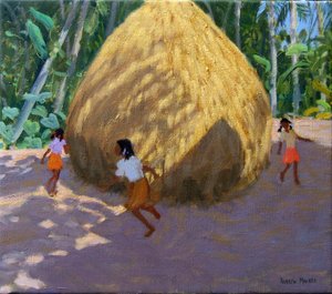 Stóg siana, Kerala autorstwa Andrew Macara