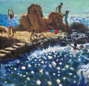 Morska iskra, Rovinj, 2016 (olej na płótnie) autorstwa Andrew Macara