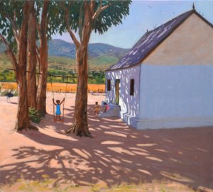 Huśtawka, Klein (mały) Karoo, RPA, 2000 (olej na płótnie) autorstwa Andrew Macara