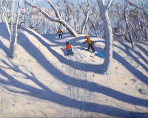 Zima, Bramcote, Nottingham, 2009 (olej na płótnie) autorstwa Andrew Macara
