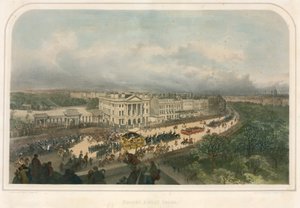 Parada mijająca Apsley House, Hyde Park Corner, Piccadilly, Londyn autorstwa Andrew Maclure