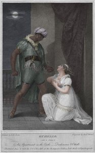 Otella. Akt 4. Scena 2. Mieszkanie na zamku. Desdemona i Otello, 1801. autorstwa Andrew Michel