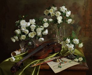 Muzyka skrzypcowa „Białe róże” autorstwa Andrey Morozov