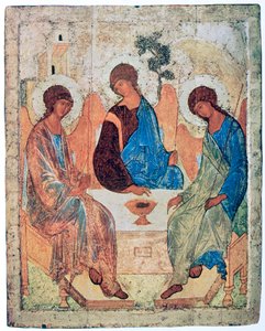„Trójca Rublowa”, c1411 autorstwa Andrey Rublyov