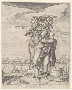 Strzelec i Dojarka autorstwa Andries Jacobsz. Stock (possibly)