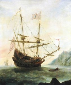 Santa Maria na kotwicy autorstwa Andries van Eertvelt