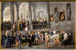 Pomoc choremu, około 1640 r. (olej na płótnie) autorstwa Andries van & Wael Cornelis de (1592 1667) Eertvelt