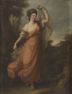Tańcząca młoda kobieta jako Tersychora autorstwa Angelica Kauffmann