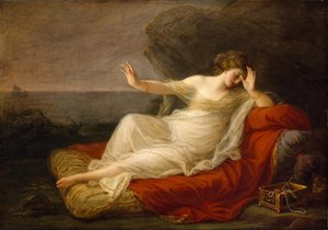 Ariadna porzucona przez Tezeusza autorstwa Angelica Kauffmann