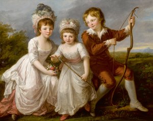 Portret lady Georgiany Spencer, Henrietty Spencer i George