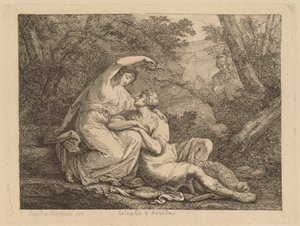 Rinaldo i Armida autorstwa Angelica Kauffmann