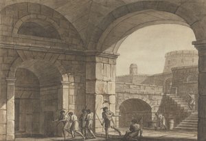 Scena w rzymskim więzieniu autorstwa Angelica Kauffmann