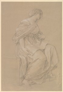 Studium siedzącej kobiety autorstwa Angelica Kauffmann