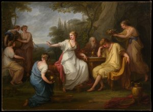 Smutek Telemacha autorstwa Angelica Kauffmann