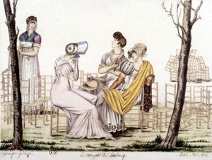 Znudzony Lonchamp, marzec 1806. Rysunek Garbizza. autorstwa Angelo (after) Garbizza