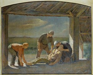 Pieta (olej na płótnie) autorstwa Angelo Barabino