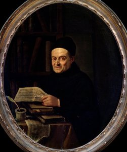 Portret Giovanniego Battisty Martini (ojciec Martini) (Pere Martini) (1706-1784). Obraz Angelo Crescimbeni (1734-1781). 18 wiek. Bolonia, Muzeum Miejskie autorstwa Angelo Crescimbeni