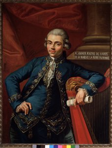 Portret niemieckiego kompozytora i harfisty Philipa Josepha Hinnera (1754-po 1805)