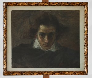 Portret muzyka (pastel) autorstwa Angelo Longanesi