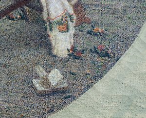 Postępy, autor: Angelo Morbelli, szczegóły autorstwa Angelo Morbelli