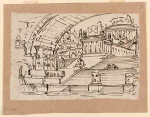 Scenografia, wyobrażone miasto autorstwa Angelo Toselli