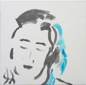 Portret pogodnej kobiety, 2019 autorstwa Angie Kenber
