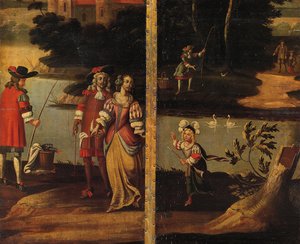 Poczwórny ekran dwustronny, ok.1700