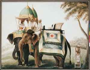 Słonie z kornakiem, ok. 1815