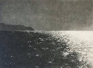 Luz dançante, 2021 (água-tinta sobre papel) polimento